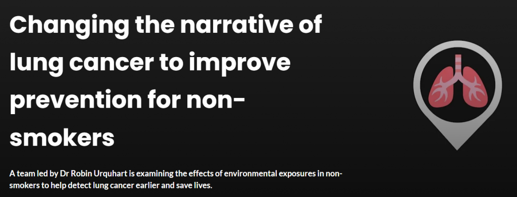 Changing the narrative of lung cancer to improve prevention for non-smokers