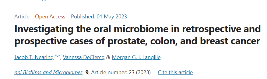 New Microbiome Publication