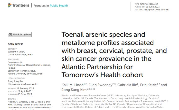 New Toxicology Publication