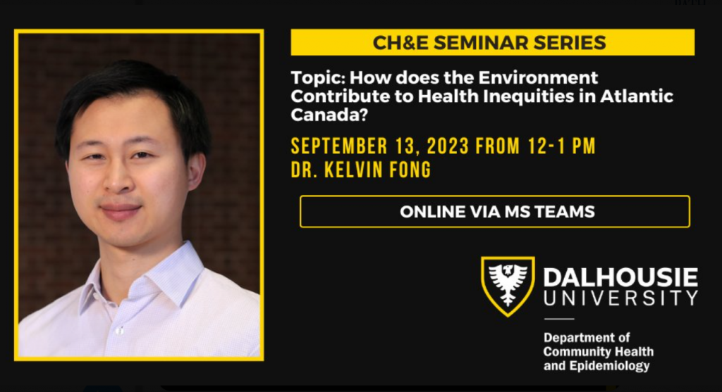 CH&E Seminar Series – Dr. Kelvin Fong (Sept 2023)