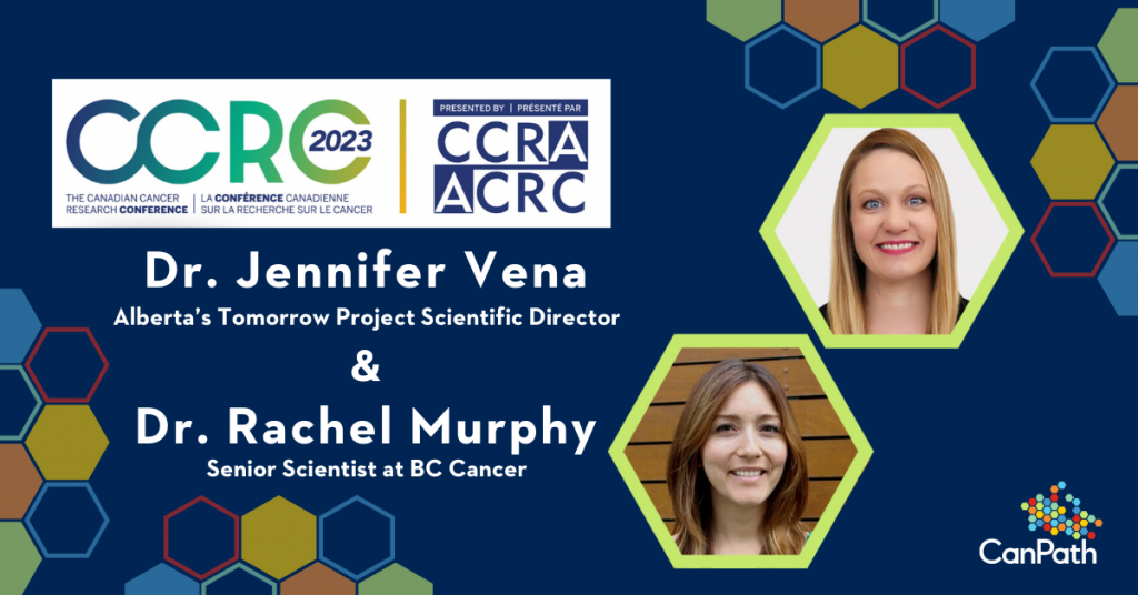 Dr. Jennifer Vena and Dr. Rachel Murphy at #CCRC2023